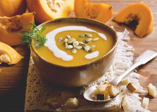 Ägeda gastriidikuuri ajal tuleks süüa kreemjaid suppe. 